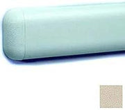 Wall Guard W/Rounded Top & Bottom Edges, 2-516"H x 12'L, Bone