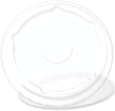 Graphic Packaging International Translucent Polystyrene Flat Lid with Bubble, 44 Ounce - 1000 per case.