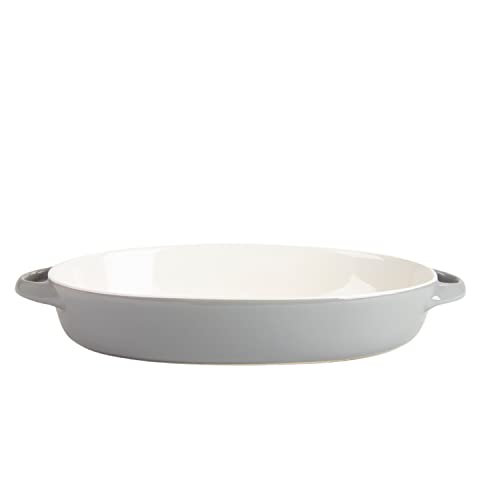 10 Strawberry Street Gray / 13" & 10.5" / Oval Bake & Serve Sets