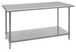 Royal Industries Commercial Stainless Steel Workbench, Silver, 30"W x 48"D, Painted Finish, 500 lbs Capacity
