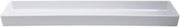 HUBERT Modular Melamine Straight-Sided Pan, White - 30" L x 6" W x 2" H