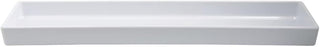 HUBERT Modular Melamine Straight-Sided Pan, White - 30" L x 6" W x 2" H