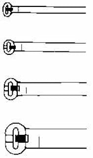 Thomas & Betts TY27MFR Cable Tie, Flame Retardant, 120 lb, 13"