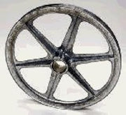 Dial 10 in. H x 10 in. W Zinc Silver Blower Pulley