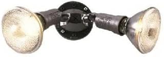 Cooper Lighting PWT250BR 150-Watt Bronze Plastic Outdoor Twin Flood Light - Quantity 2