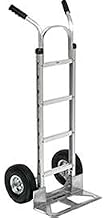 Global Industrial Aluminum Hand Truck Double Handle, Pneumatic Wheels