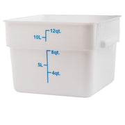 Winco 12 Quart / Container / White Containers