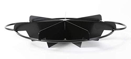 Hawok Cake and Pie Divider, 7 Slice Marker, Black Carbon Steel