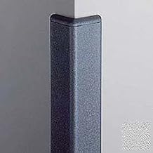 Corner Guard 90, 2'' Wings, 12'H W/Caps, Silver Gray