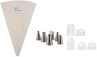 Ateco Cake Decorating Set - Couplers, Decorating Bag, and Decorating Tubes