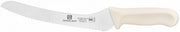 Thunder Group Bread Knife, 9" Blade, White Polypropylene Handles, German Steel, NSF