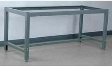 Adjustable Height Box Tube Workbench Frame, 40" W X 27" D X 30-35" H, Black