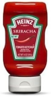 HEINZ Sriracha Flavor Blended Tomoto Ketchup, 14 Ounce -- 6 per case.
