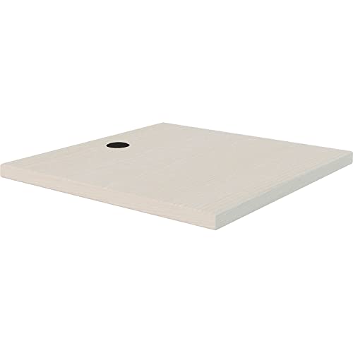 Interion Modular Partition Desktop by Global Industrial – Laminate, White, Model GF-TWRS2424WG