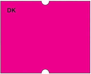 DayMark Safety Systems IT120480 DuraMark Date Coder Permanent Label for DM4 SpeedyMark 20 2-Line Marking Gun, Florescent Pink (Pack of 8 Rolls)