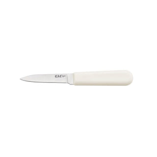 CAC Foodservice Paring Knife KPHD-3 Pointed Tip White Plastic Handle 3 inch by CAC China – 3 inch, Stainless Steel, White, Pack of 99