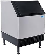 Koolaire KYP0250A-161B Commercial Undercounter Ice Machine with Bin, Half-Dice, 221 lb/Day, Air-Cooled, 115V