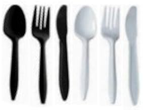 Prime Source 75002965 Polypropylene Individually Wrapped Knife44; Black - Case of 1000