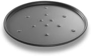 Chicago Metallic BÄ€KALON Thin Crust Pizza Pan, 10" dia. x 3/8" deep