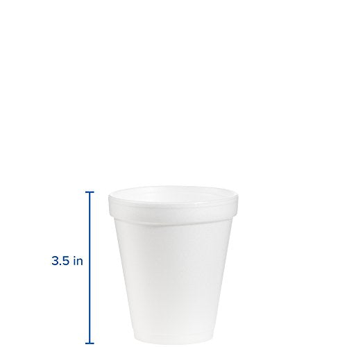 DART White / 6.0 ounces / 25 Count (Pack of 40) Cups
