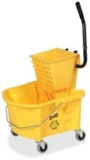 Splash Guard Mop Bucket/WringerGenuine Joe - Yellow/Black