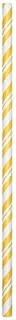 Creative Converting Club Pack Color School Bus Yellow Party Decoration Striped Paper Straws, Box 144 Paper Straws