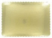 Vineland Packaging Single Wall 1/2 Sheet Cake Board Gold, 18.75" Length x 13.75" Width | 50/Case