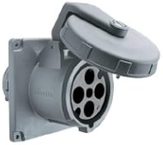 Hubbell 100A - 125/250V Grey Plastic Dockside Outlet