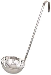 Browne Foodservice Optima Stainless Steel One-Pie Ladle, 2 Ounce