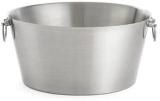 Tablecraft BT199 Beverage Tub, 19" x 9", Round, Stainless