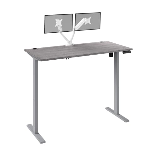 Bestar Bark Grey / 60W x 30D / Modern Monitor Stands