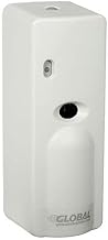 Global Industrial Automatic Air Freshener Dispenser Starter Kit, 1 Dispenser & 12 Refills, Fresh Linen