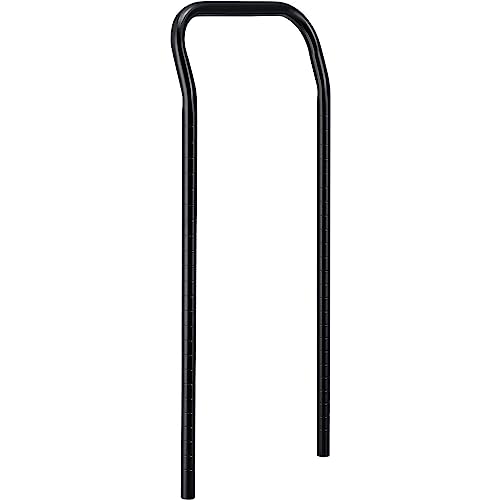 Black EPOXY Utility CART Handle 14W by Nexel – Alloy Steel, Black, Pack of 2, Model AH14B
