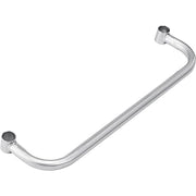 Poly-Z-Brite Safety Push Handle 24W by Nexel – Alloy Steel, Silver, Model AE24Z