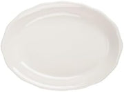 CAC China SC-51 Seville Scallop Edge Oval Platter 15 1/2" - 1 doz