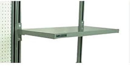4-6VACS Flat Cantilevered Shelf for 72" Workbench, 14 and 16 Gauge Steel, Blue, 64" Length, 16" Height