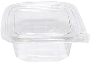 Eatery Essentials Koda Cup Hinged-Lid Tamper-Evident Container, 12oz, RPET, Clear