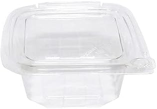 Eatery Essentials Koda Cup Hinged-Lid Tamper-Evident Container, 12oz, RPET, Clear