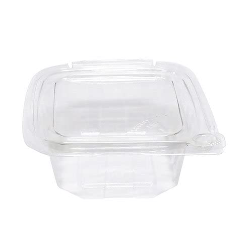 Eatery Essentials Koda Cup Hinged-Lid Tamper-Evident Container by Deger – 12 oz, 12.0 ounces, Container, Clear, Model RPTTE12