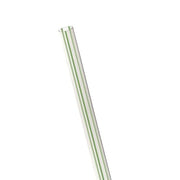 ECO PRODUCTS Bulk / 9600 / 7.75" Clear W/Stripe Straws