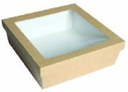 PacknWood 210KRAYB228 Brown 132 Ounce Kray Box with Lid - 100 / CS