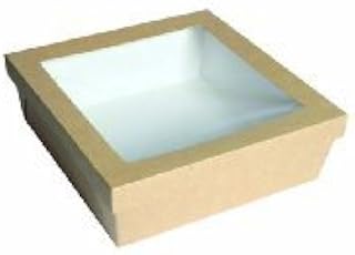 PacknWood 210KRAYB228 Brown 132 Ounce Kray Box with Lid - 100 / CS