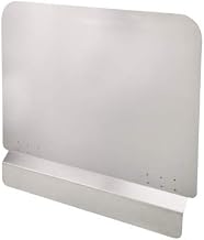 Winco 20 1/2" x 18" Fryer Stainless Steel Splash Guard | Fryer-compatible clips, Easy maintenance, Restaurant service