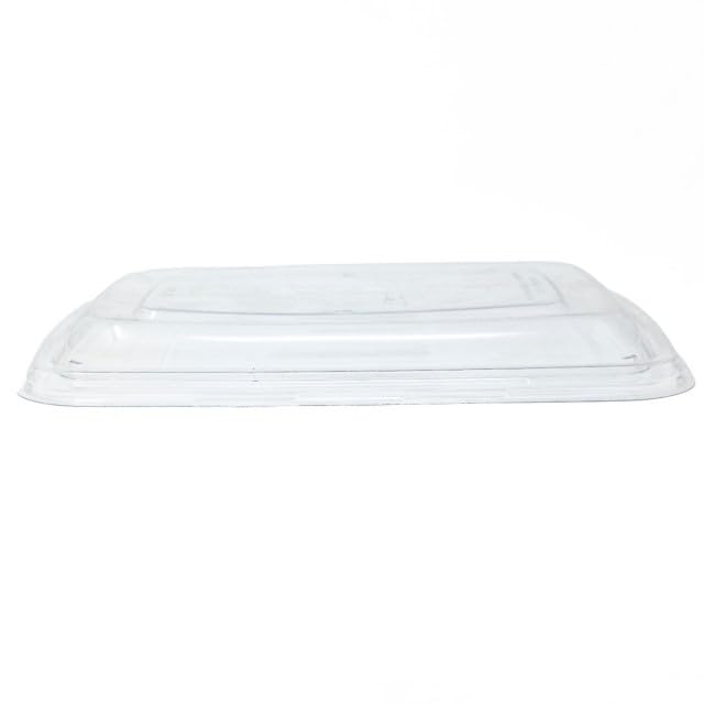 51601F300RPET 6" x 9" Lid - 300 / CS by Sabert – 6" x 9" x 1.02", Polyethylene Terephthalate, Clear, Pack of 300, Model 51601F300PCR