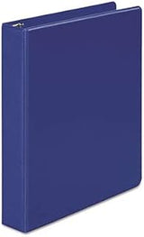 Wilson Jones Basic Vinyl Round Ring Binder, 1-1/2in Capacity, Dark Blue -:- Sold as 2 Packs of - 1 - / - Total of 2 Each
