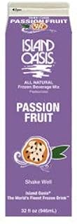 ISLAND OASIS Beverage Mix 32 oz--Pack of 12 (Passion Fruit)