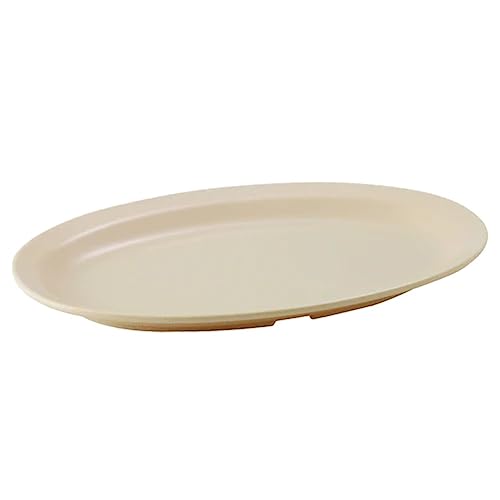 Winco 11-1/2" x 8" / Tan / Rustic Platters
