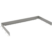 Back & End Stops by Tennsco – 30"L x 48"W x 3"H, Steel, Gray, Model SB-3048
