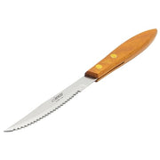 Winco 1 / 4.75" / Pointed Wood Steak Knives