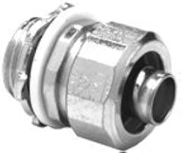 Bridgeport 431-SLT Liquidtight Conduit Connector, 3/4 in Trade, Straight, Steel, Electro-Zinc Plated